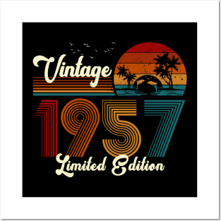 Vintage 1957 Shirt Limited Edition 63rd Birthday Gift Posters and Art